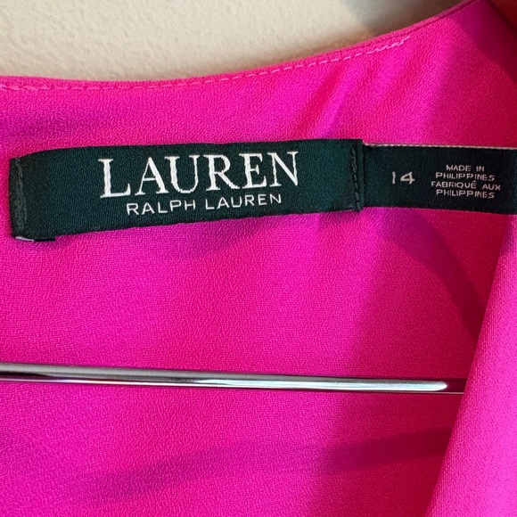Ralph Lauren‎ Vibrant Fuchsia Mini Dress Size 14 - Picture 2 of 3